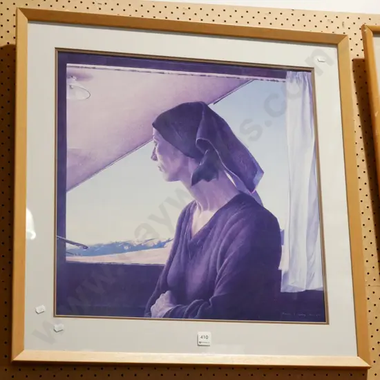 framed Grahame Sydney poster print - Rosie At Pisa
