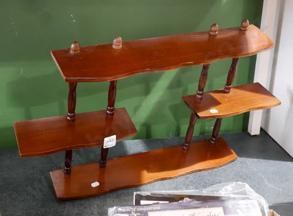 mahogany wall mounted shelves H340  Image 1++