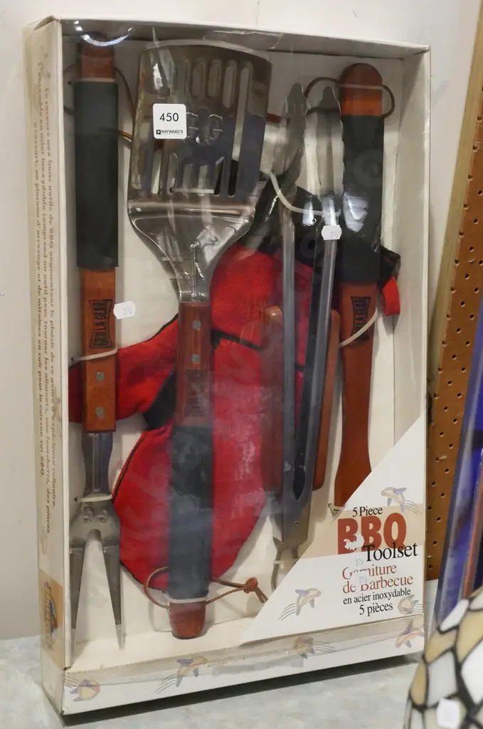 5 piece bbq tool set Image 1++