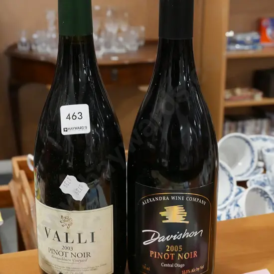 Valli pinot noir 2003, Davishon 2005 pinot noir