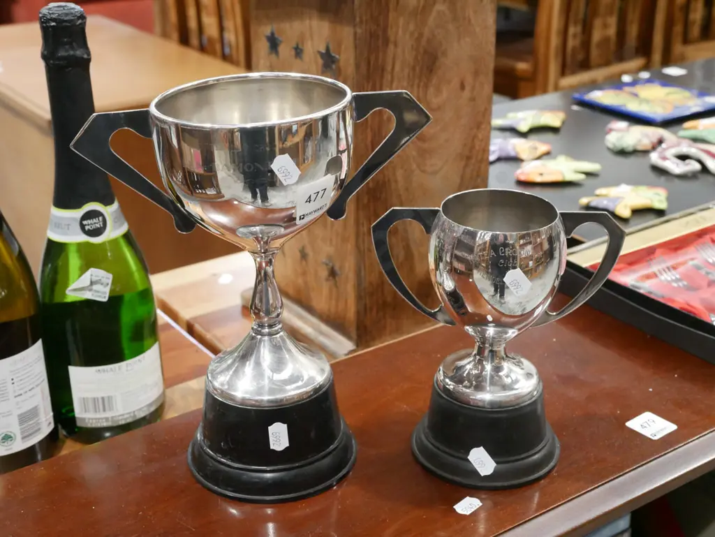 2x croquet trophies H240 Image 1++