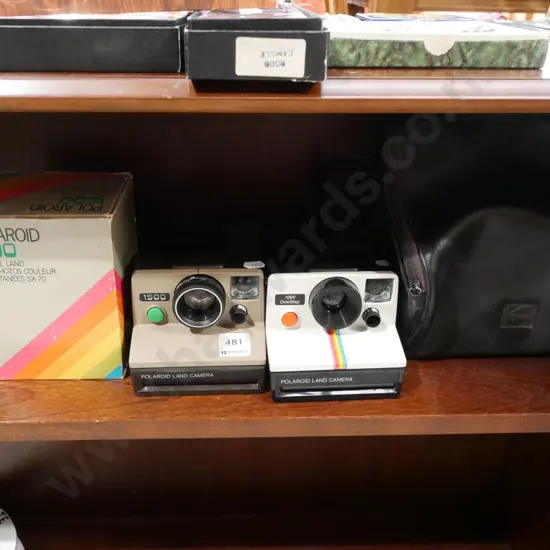 2x Polaroid land cameras