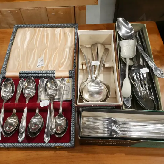 cutlery; forks, teaspoons, spoons