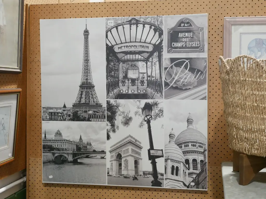 Paris photo prints on boxed canvas Image 1++