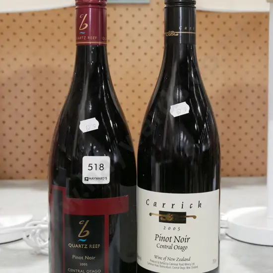 Quartz Reef pinot noir 2005, Carrick pinot noir 2005