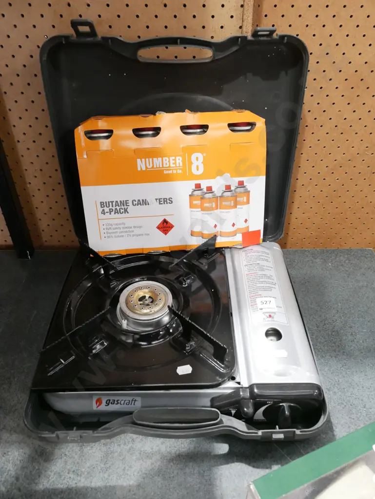 Gascraft portable cooker with 4 bottles of butane Image 1++