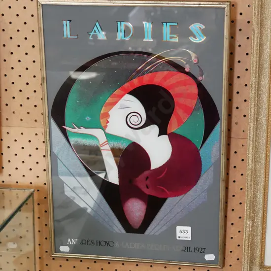 art deco picture mirror