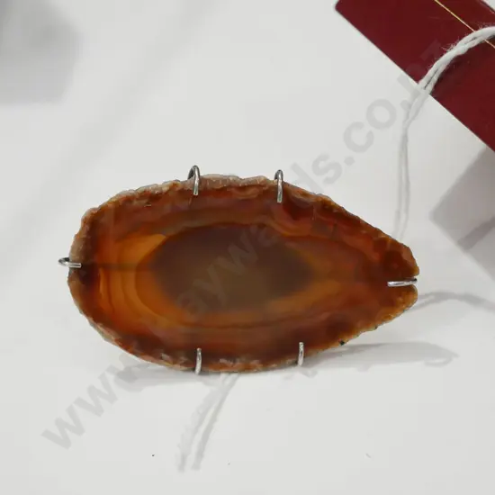 sterling silver large geode ring 12gms