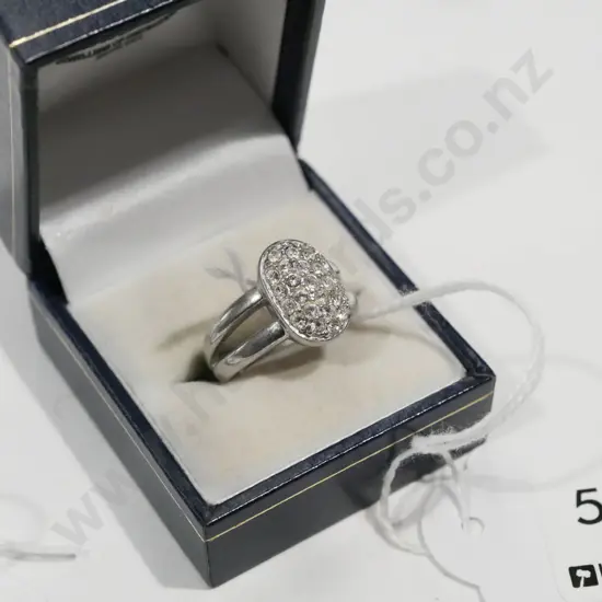 sterling silver zircon ring 5gms