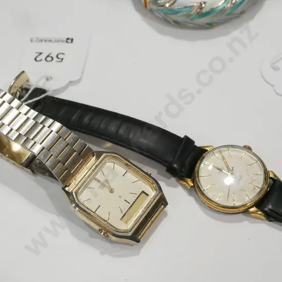 2x mens wristwatches Casio & Smith