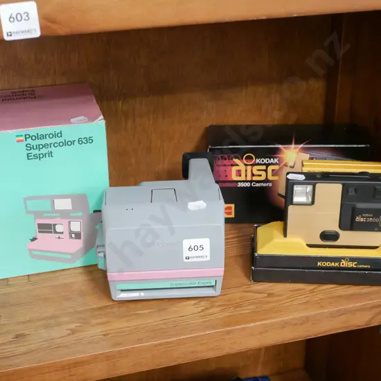 Polaroid instant camera, Kodak disc camera