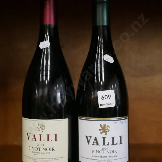 2x Valli pinot noir 2003/2004