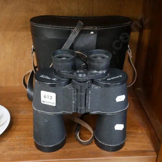 Tento cased field binoculars