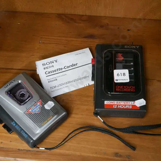 2x Sony cassette recorders