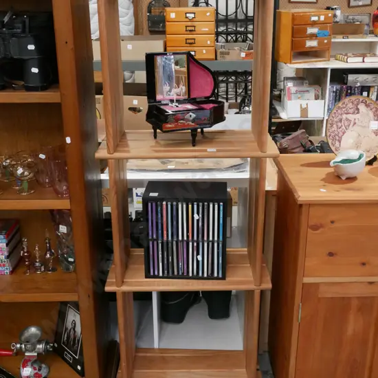 pine bookcase H1440 W530 D270
