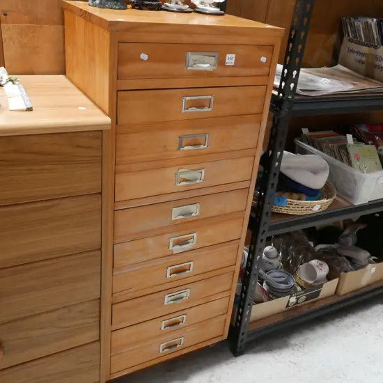 pine 10 drawer chest H1130 W460