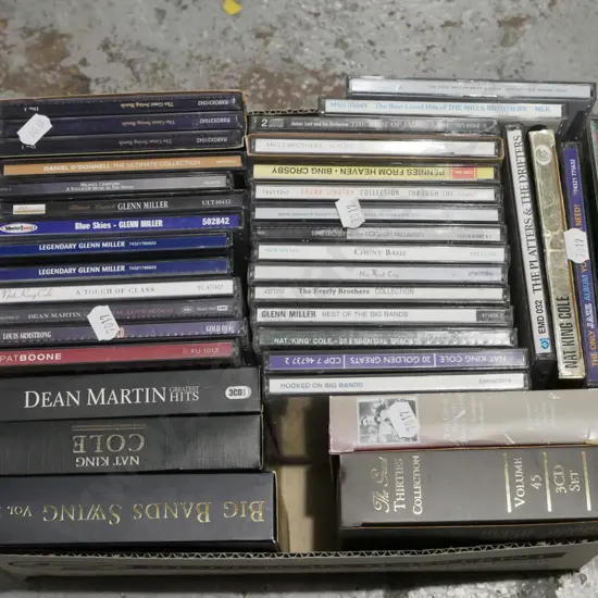 box of CDs