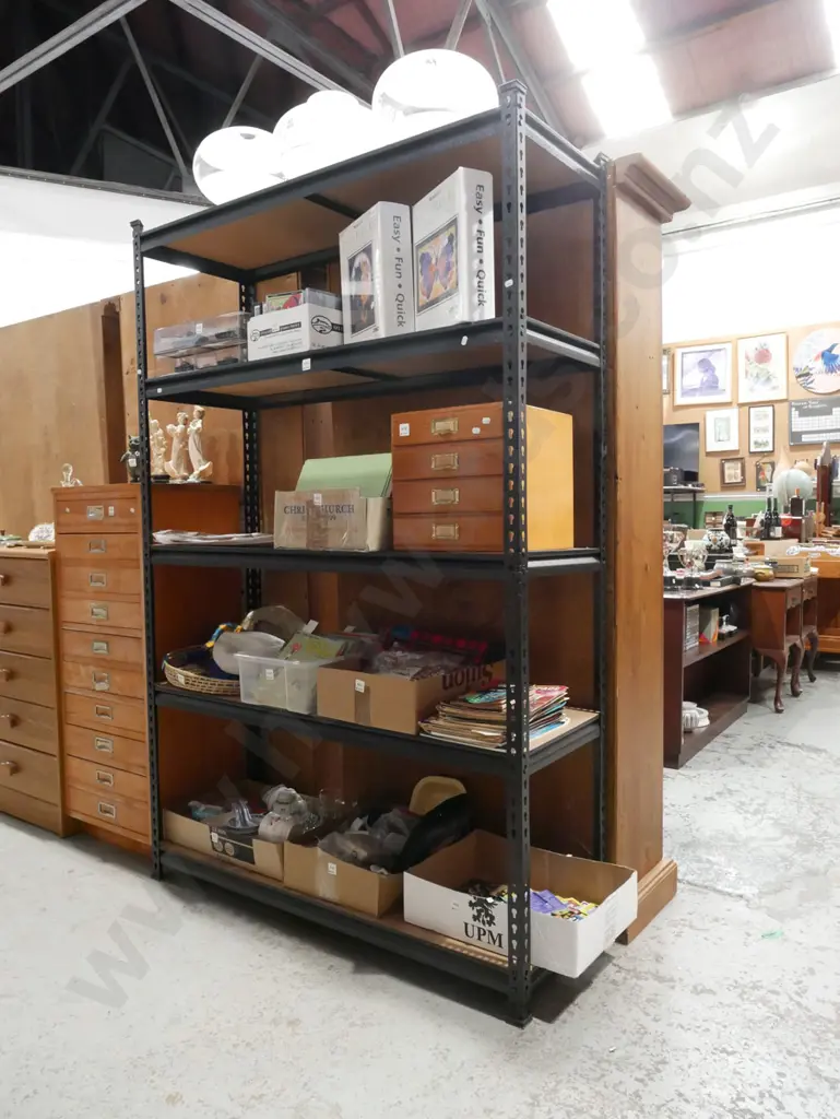 metal and mdf garage shelving H1830 W1220 D425 Image 1++
