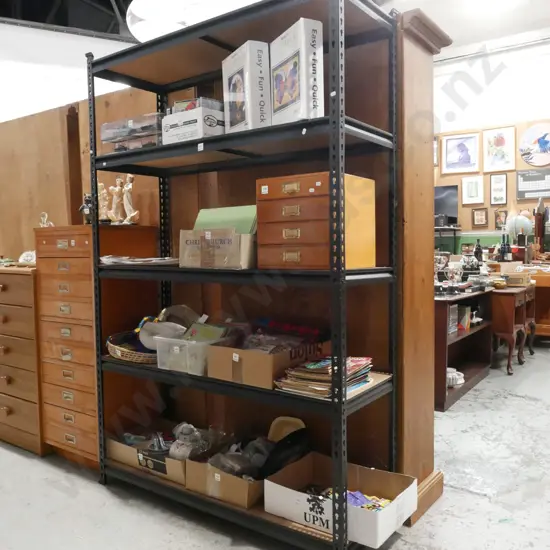 metal and mdf garage shelving H1830 W1220 D425