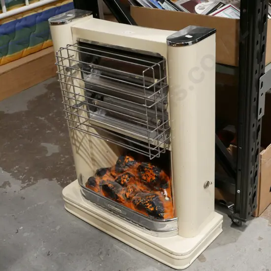 retro faux coal fire electric heater