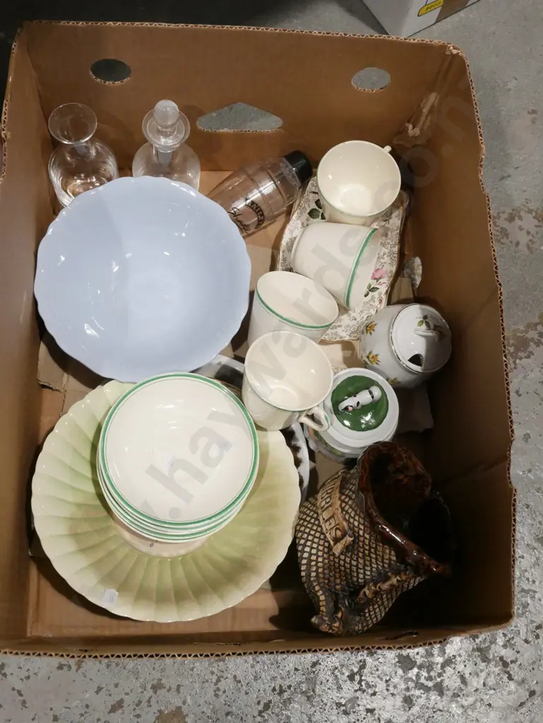 box; cups, saucers, bowls, etc Image 1++