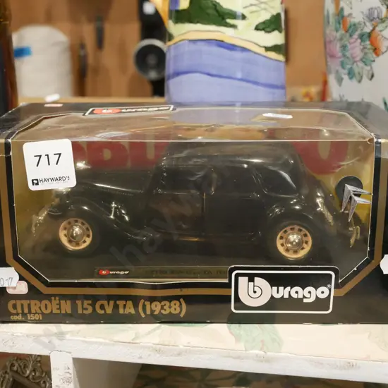 boxed Burago model of Citroen 15CVTA