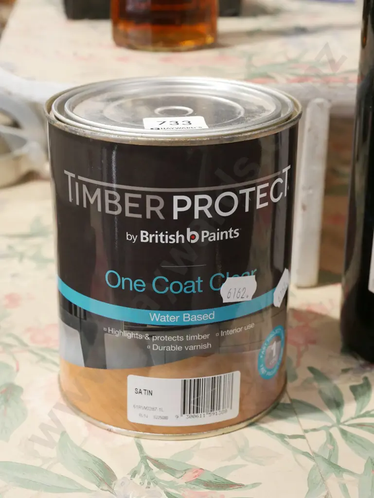 tin of British Paints 1L water based varnish Image 1++