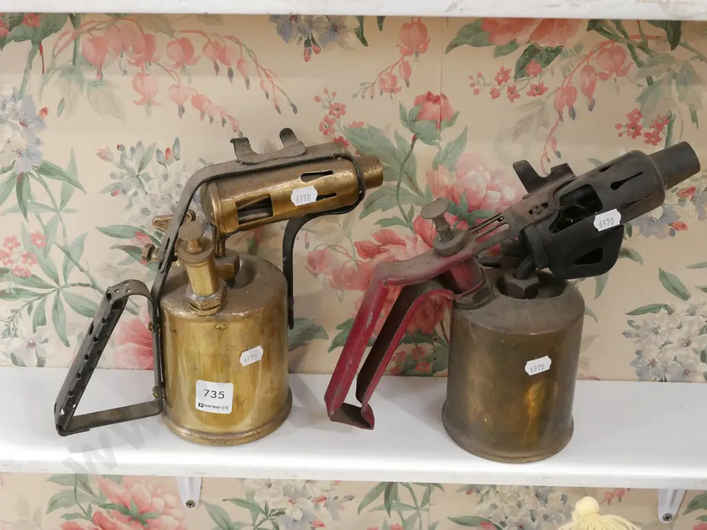 2x brass blow torches Image 1++