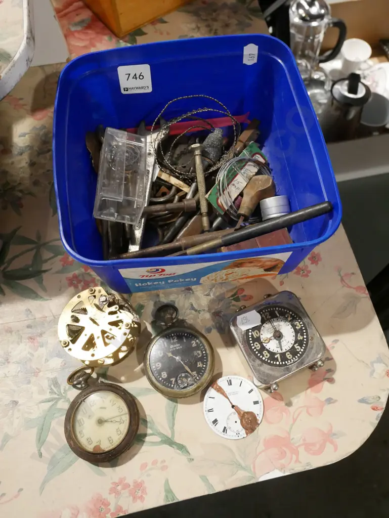 container of watch parts, files etc Image 1++