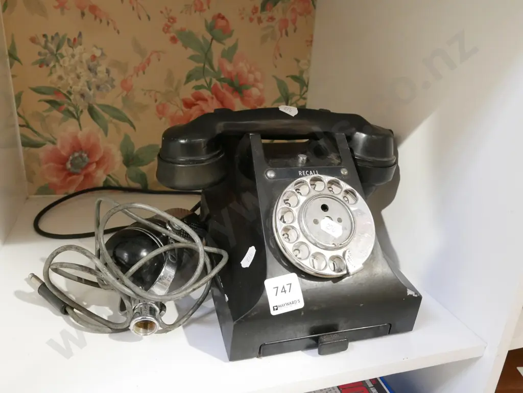 vintage dial telephone, microphone Image 1++