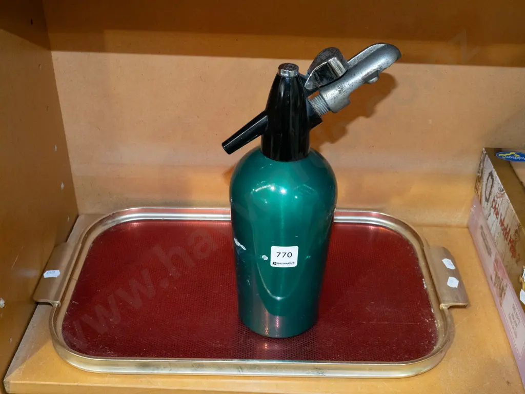 retro soda syphon and tray Image 1++