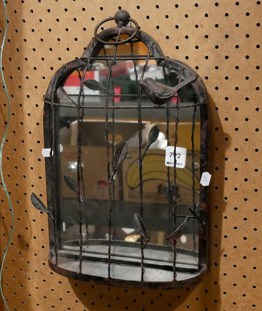 bird cage themed wall mirror Image 1++