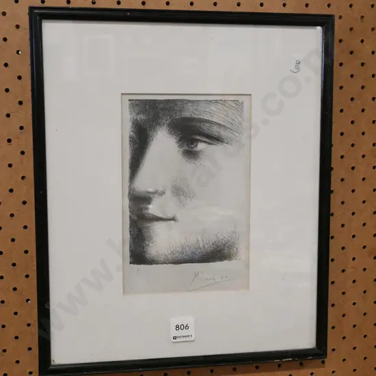 framed Picasso print