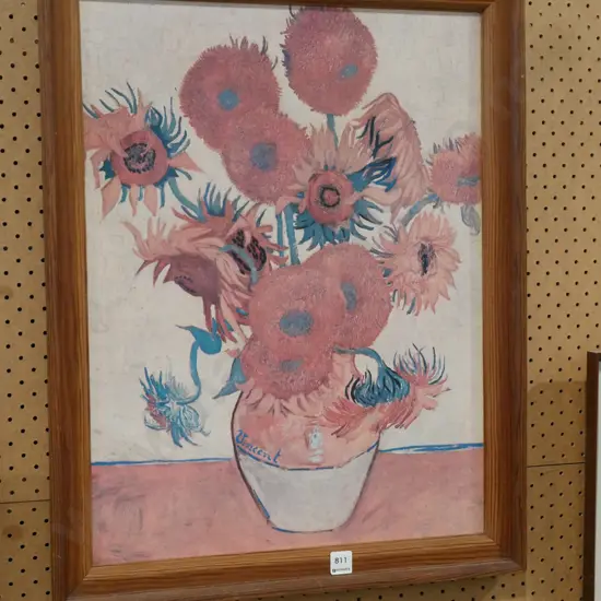 framed van Gogh print