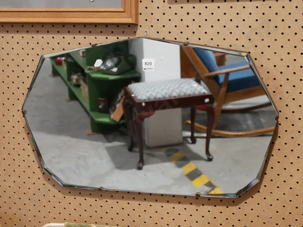 deco bevelled edge wall mirror Image 1++