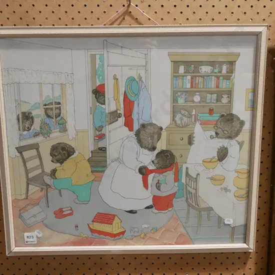 framed print - breakfast in bed