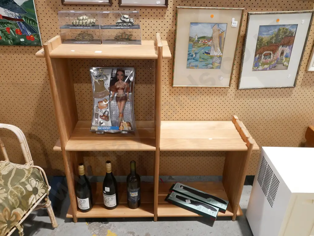 pine bookcase H970 W980 D270 Image 1++