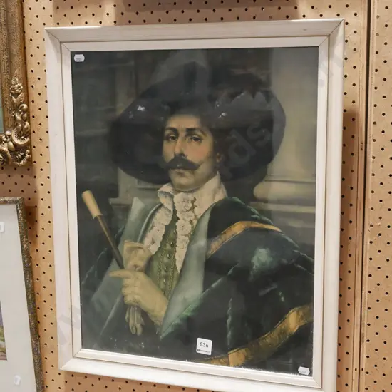 framed cavelier print