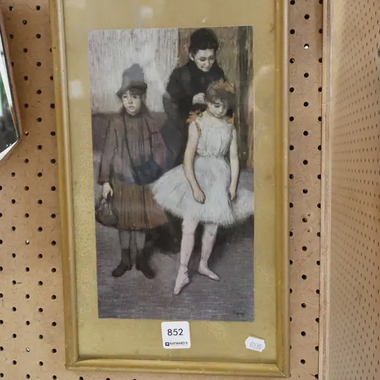 framed Degas print