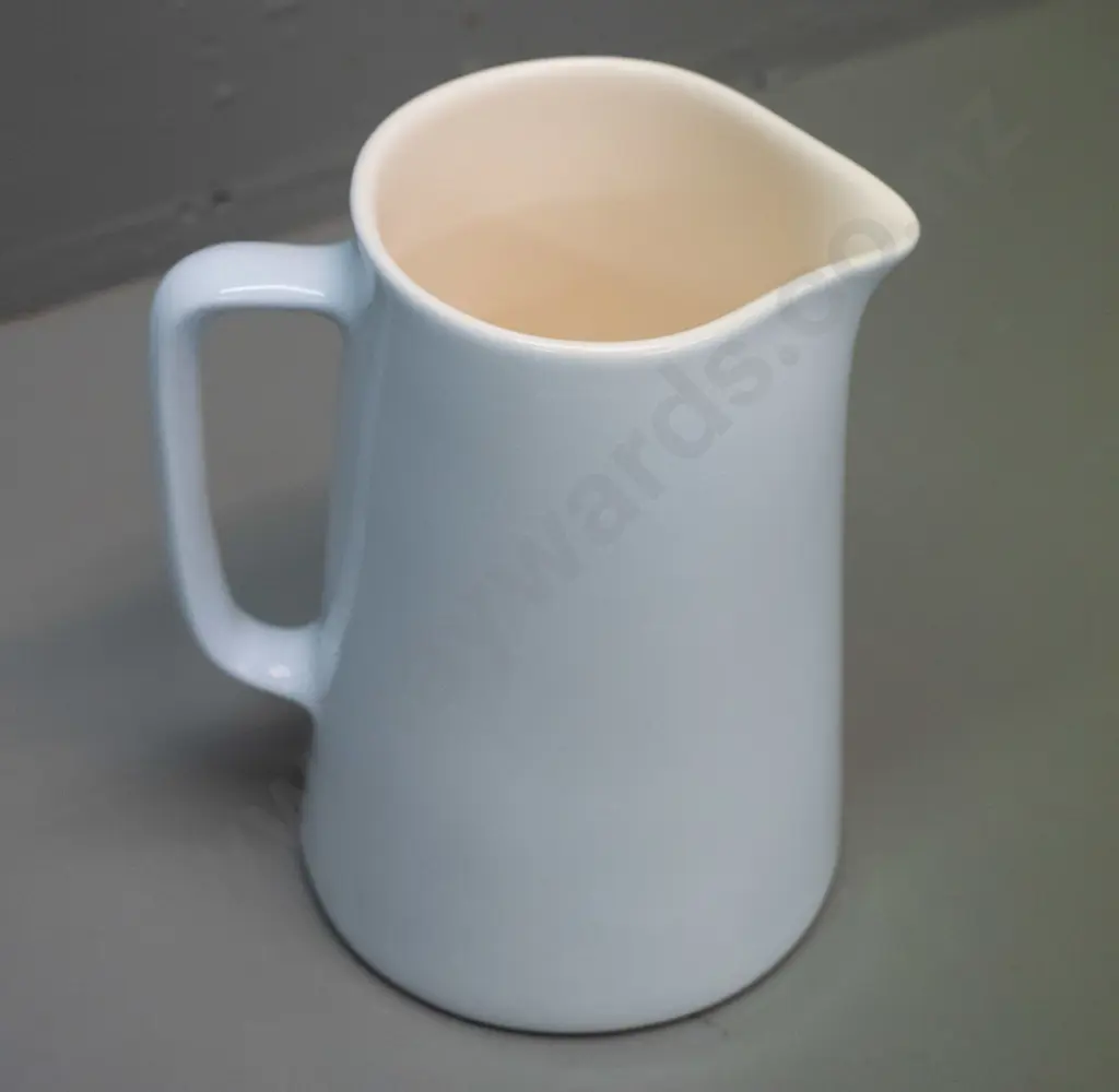 Studio Ceramics NZ vintage style jug with Crown Lynn Logo design - crazing H-190 W-160 Image 1++