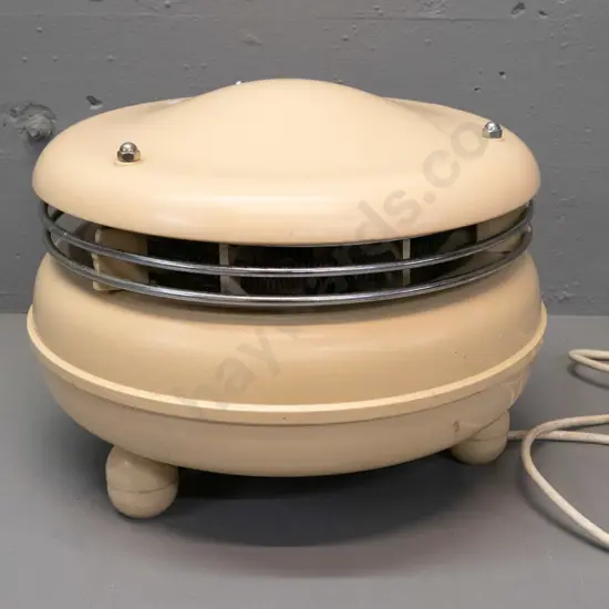 vintage "Kosyaire" deco style round peachy-pink bakelite cased heater - fan fitting marked Dux