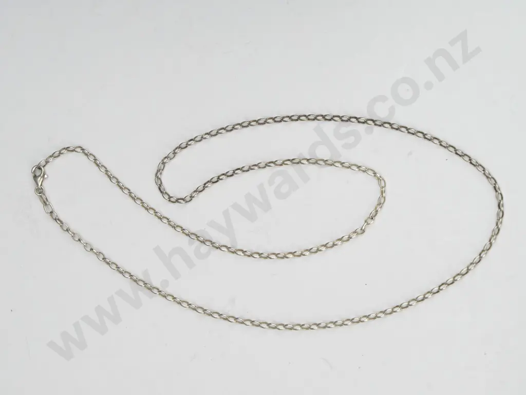 silver belcher chain stamped 925 (5.7gm) Image 1++