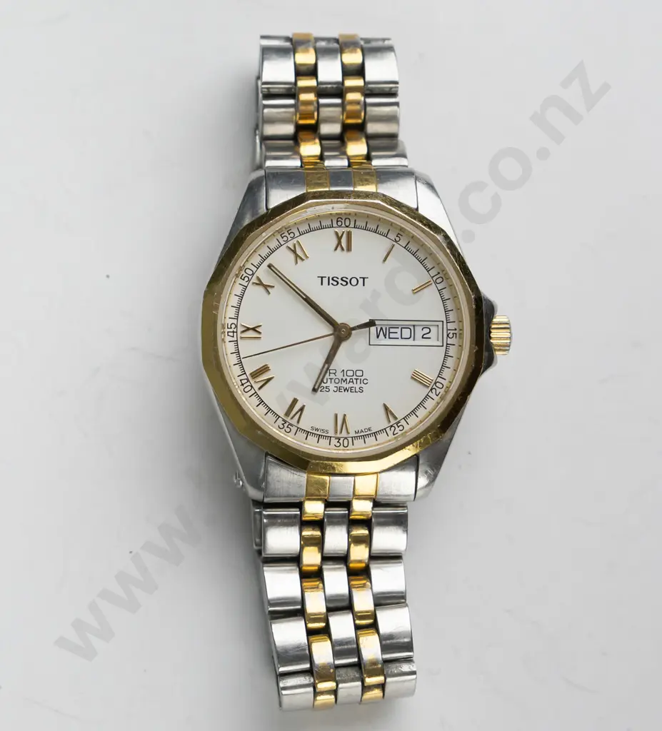 'Tissot' 2 tone Swiss automatic watch day /date - going Image 1++