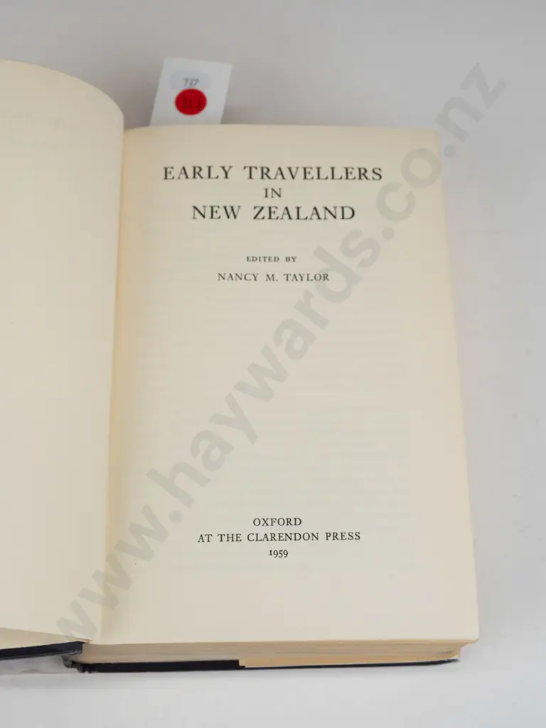 book: Early Travellers in New Zealand - ed. Nancy M. Taylor, Clarendon Press Oxford 1959 - minor bumping & wear, some Image 1++