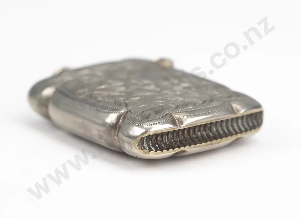 silver vesta case stamped 'albo silver N.C,R.C (23.7gm) Image 1++