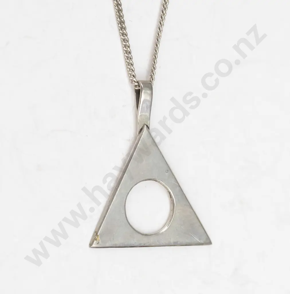 silver necklace stamped stg (3.2gm) Image 1++