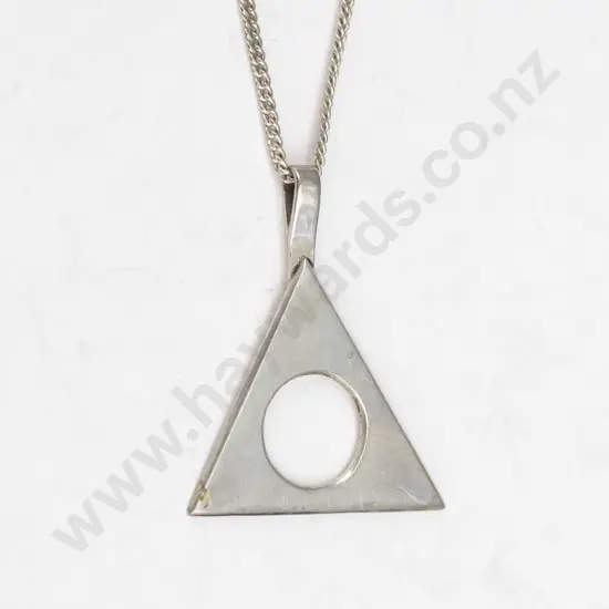 silver necklace stamped stg (3.2gm)