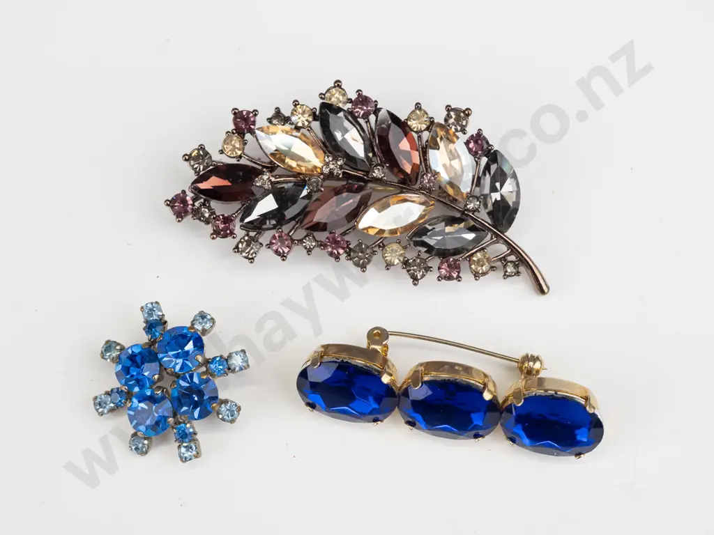 3 costume brooches Image 1++