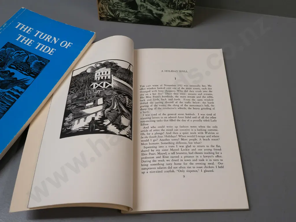 3 soft cover books - 2 Rewa Glenn with wood cut illustrations by Elizabeth Johnston, Pegasus Press 1964 & 68 - and a Image 1++