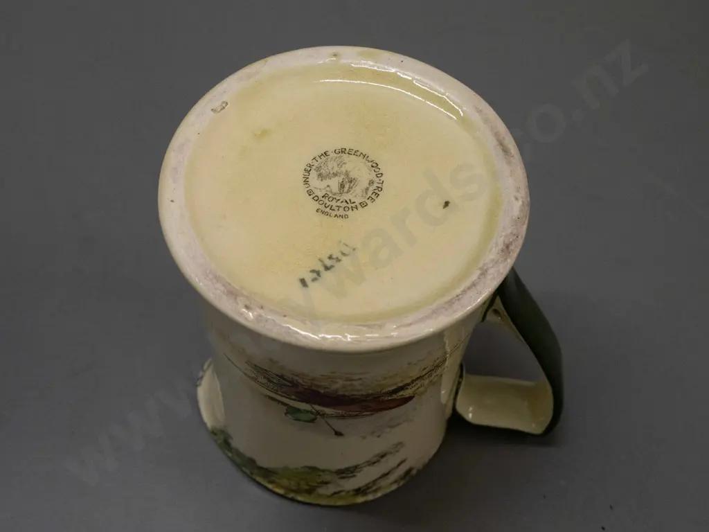Royal Doulton Under the Greenwood Tree series jug - The Jovial Friar & Robin Hood - crazing inside H-155 Image 1++